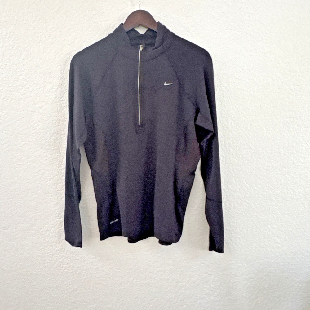 Nike Women's Element Thermal 1/4 Zip Running Top Black Size L 352148-010